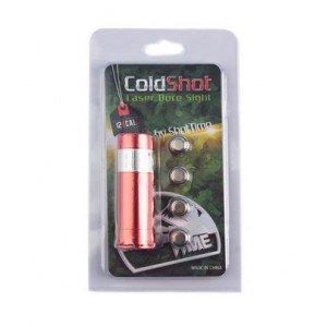 Лазерный патрон ShotTime ColdShot 12х60, кнопка вкл/выкл, красный арт.: ST-LS-12-PB-R